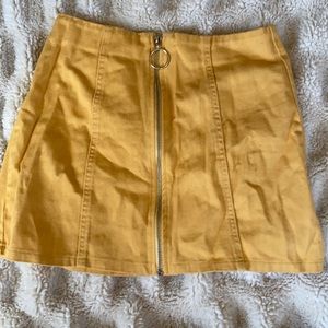 Yellow Mini skirt
